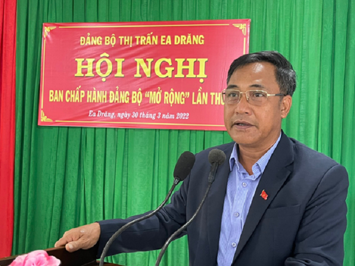 Dang uy thi tran Ea Drang so ket quy I nam 2022 2